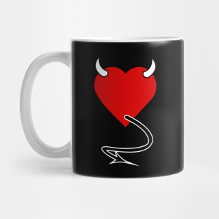 Evil Love Heart 01 Black Mug